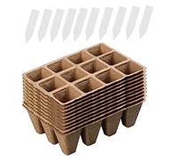 TOYANDONA 1 Set Vasi da Biodegradabili con Inserimenti per Propagazione e Coltivazione Microgreens e Insalate