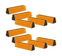 TOYANDONA 10 Pezzi Catarifrangenti Stradali Bifacciali per Vialetti e Parcheggi, Marcatori Riflettenti per Attraversamenti Pedonali, Segnaletica Riflettente per Marciapiedi in