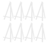 TOYANDONA 10 pezzi Cavalletti Artistici Piccoli in Plastica Supporto Treppiede per Esposizione Disegni e Foto Cavalletto da Tavolo per Pittura e Decorazione Bianco per Artisti e Studenti