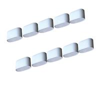 TOYANDONA 10 Pezzi Cuscino Espositivo per Bracciali in Flanella Bianca | Supporto Morbido e Stabile, per Esporre Gioielli e Raccogliere Accessori nella Stanza, Stile Semplice