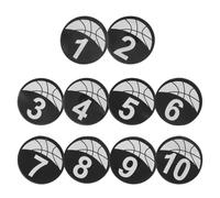 TOYANDONA 10 Pezzi Dischi Segnalatori Numerati Piatti TPU 23cm per Allenamento