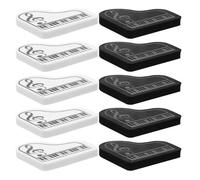 TOYANDONA 10 Pezzi Gomme per Pianoforte Mini Triangolari Colorate Gomme per Piccoli per Scrivere e Disegnare Articoli Scolastici Decorativi Portatili per Scuola e Ufficio