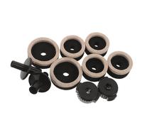 TOYANDONA 10 Pezzi Kit Completo per Montaggio Piatti Batteria, Accessori Neri in Plastica e Feltro, Componenti Rapida Installazione per Hi-hat e Piatti Prestazioni Stabili