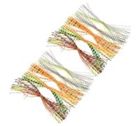 TOYANDONA 10 Pezzi Materiale Fly Tying Gonne in Gomma per Silicone per | Alta Elasticità, Taglio Facile per Frange, Uso in Acqua Salata e Applicazioni di Montaggio