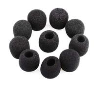 TOYANDONA 10 Pezzi Mini Coperture Microfono Antivento Compatibili con Lavalier e Auricolari Protezione Leggera e Facile da Installare per Riduzione Rumore e Suono Nitido