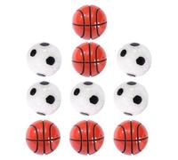 TOYANDONA 10 Pezzi Mini Palloni da Calcio e Basket Decorazioni in Miniatura per Case delle Bambole, Piccola Decorazione per Casa, Accessori Mini Sportivi per Camera e Soggiorno