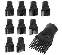 TOYANDONA 10 Pezzi Pettine per Asciugacapelli Ugello a Pettine in Plastica Resistente Accessorio Leggero per Styling Chioma a Casa e Salone Sostituzione Ugello Frontale per Volume e