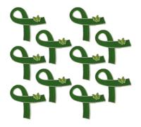 TOYANDONA 10 Pezzi Spilla a Nastro per Sensibilizzazione Malattia Verde in Lega di