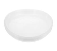 TOYANDONA 10 Pezzi Tappetino per Vasi di Fiori Sottovaso per Piante Vassoio Pianta Pentole per Le Piante Vivaio Circolare in Vaso Piattino Sottovasi per Piante Piccolo con Bianca Plastica
