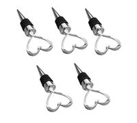 TOYANDONA 10 Pezzi Tappi per Bottiglie a Forma di Cuoricino in Plastica e Silicone Alimentare da Tappi per Vino e Bevande Facili da Inserire e Rimuovere per Bar Feste e Ristoranti