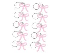 TOYANDONA 10 Portachiavi Rosa PVC Resistente Accessorio Decorativo per Borse e Chiavi Anello Funzionale per Feste Compleanno Addio Nubilato Shower