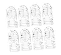 TOYANDONA 10 Set Cerniere Acrilico Trasparente con Chiusura per Scatole e Armadietti Design Organizzazione e Stoccaggio
