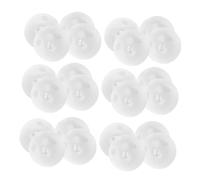 TOYANDONA 100 Miniature Palline Bianche per Riparazione e Giocattoli Ragazzo Inserti Rattle in Plastica Resistenti per Crochet e Peluche