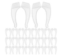 TOYANDONA 100 Paia Ganci Antiscivolo per Occhiali da Sole e Vista in Plastico, Supporto Stabile e Delicato sulla Pelle, per Attività Quotidiane e Sportive come Corsa e Ciclismo