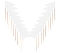 TOYANDONA 100 Pezzi Bandiere Triangolari per Stuzzicadenti in Materiale Sicuro Mini Food Toothpick Flags per Decorazioni Torte Formaggi e Frutta per Feste Matrimoni e Buffet Eleganti