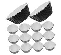 TOYANDONA 100 pezzi Pirottini in Alluminio per Torte e Tartellette Stampi Riutilizzabili per Dolci al Forno Antigoccia e Resistenti alle Alte Temperature Accessori per Forno e Pastisserie