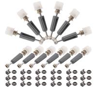 TOYANDONA 100 Set Kit Connettore Rapido per Mobili Coperchio, Lega di Zinco | Ferro e Nailon, Design Due in Leggero, per Pannelli e Cassetti Collegamento Stabile