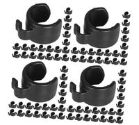 TOYANDONA 100pezzi Clip Per Cavo Microfono Da Supporto Per Aste Microfoniche Fissaggio Facile e Resistente Clip Per Organizzazione Cavi Design Compatto e Portatile