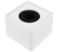 TOYANDONA 10pezzi Microfono Logo Flag Quadrato Abs Per Interviste Design Bianco Compatte Per Eventi e Trasmissioni