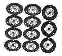 TOYANDONA 10pezzi Portapiatti Di Carta in Plastica Riutilizzabile Vassoio Di Drenaggio Per Verdure e Frutta Supporto Per Cibo Da Campeggio