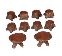 TOYANDONA 10pezzi Tavolo e Sedie in Miniatura Set da Esterno per Case delle Bambole Accessori per delle Fate Mobili in per Micro Paesaggi Decorazioni da Te