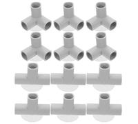 TOYANDONA 12 connettori a T in plastica per box per bambini - Raccordi a gomito per tubi per box per bambini Connettore angolare a 3 vie per recinzione di parchi giochi al coperto