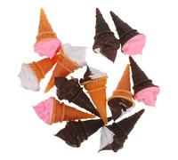 TOYANDONA 12 Decorazione gelati in miniatura artigianato del gelato mini arredamento per la casa piccola gelateria domestica mini cono del gelato artificiale dessert resina