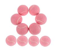 TOYANDONA 12 Palline Tennis Allenamento Alta Elasticità Rimbalzo Palline Resistente per Pratica Fitness e Massaggio Rosa