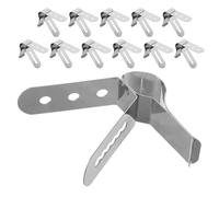 TOYANDONA 12 Pezzi Clip da 4 Mm per Termometro Alimentare in Inossidabile Argento Compatibile Sonde da 3,8 Mm, per Cucina