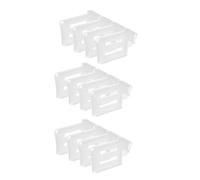 TOYANDONA 12 pezzi Clip Regolabili Divisori Porta Frigorifero in PP Organizer Laterale per Riporre Bevande Latte e Condimenti Separatore Pratico e Salvaspazio per Frigo Facile da Installare