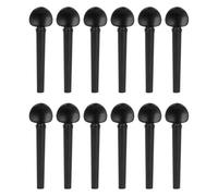 TOYANDONA 12 Pezzi Piroli Neri in Ebano per Oud, Accessori di Ricambio Compatti per Strumenti a Corda, Meccaniche di Accordatura Robuste per Musicisti e Fai da Te