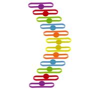 TOYANDONA 12 Pezzi Segnabicchieri in Silicone Multicolore, Anelli Identificatori per Bicchieri da Vino Riutilizzabili, Accessori per Feste e Bar per Riconoscere Facilmente i Colore Casuale