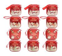 TOYANDONA 12Pcs Portamonete Portachiavi Portamonete Portamonete Portamonete Cambia Custodia Borsa per Feste Natalizie Bomboniere Regalo per Bambina Donna Ragazza