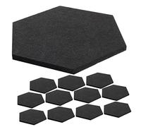 TOYANDONA 12pezzi Acustici Esagonali Fonoassorbenti Autoadesivi Per Decorazione e Isolamento Per Uffici Registrazione e Domestici