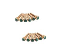 TOYANDONA 12pezzi Perni Ottone Per Ponte Chitarra Acustica Con Intarsio Abalone Per Migliorare Suono e Stile Delle Sei Corde