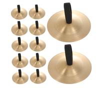 TOYANDONA 12pezzi Piatti Da Dito in Rame Da Piccoli Strumenti Percussione Per Banda Educazione Musicale Precoce Per Balli e Spettacoli Di Feste