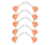 TOYANDONA 12Pezzi Portachiavi Halloween Forma Dente da Decorazioni Versatili per Borse e Portafogli Accessori Resistenti e Durevoli per Feste Halloween Ciondoli Realistici