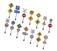 TOYANDONA 14 Miniature Stradali per Tavolo da Sabbia Riproduzione e Superficie Liscia Accessori Leggeri e Resistenti per Diorami e Miniatura