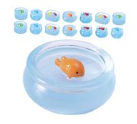 TOYANDONA 15 Miniature Resin Fish Bowl Ornaments Glow In The Dark Luminous Decorations For Dollhouse Micro Landscape Tiny Aquarium Accessories With Nighttime Glow Effect