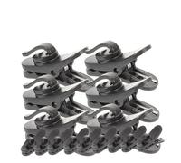 TOYANDONA 15 Pezzi clip del microfono clip fisse per microfono clip del cavo del microfono clip per il filo degli auricolari accessori per microfoni fermacavi per microfono AbS Black