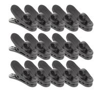 TOYANDONA 15 Pezzi Clip per Microfono da Bavero in Plastica Supporto per Filo Microfono Compatto Morsetto per Cavi Auricolari Resistente Uso Conferenze e Registrazioni