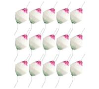 TOYANDONA 15 Pezzi Copertura per Lanterna a Doppia Testa in Rayon Bianco | Sostituzione Rapida, Struttura Robusta, Installazione Semplice, per Campeggio e Picnic