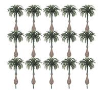 TOYANDONA 15 Pezzi Mini Finte: di Cocco in Plastica - Piante Artificiale per Micro Paesaggi di Muschio, Diorama, Giardino, Decorazioni per Dolci e Modellismo Treni