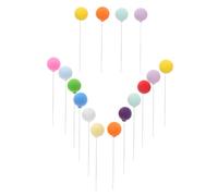 TOYANDONA 16 Decorazioni per Torte con Palloncini da Topper per Cupcake e Torte per Compleanni Matrimoni e Facili da Usare e Riutilizzabili