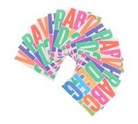 TOYANDONA 16 Fogli Adesivi Lettere Scrapbook Autoadesivi Impermeabili per Decorazioni Fai da Te Lettere Colorate per Messaggi Etichette e Banner Facili da Applicare e Rimuovere per Eventi e