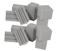 TOYANDONA 16 Pezzi Isolamento Acustico Pad Per Batteria Smorzamento Del Suono Diffusore Acustico Schiume Insonorizzanti Bass Trap Schiume Acustiche Da Diffusori Acustici Grey Spugna