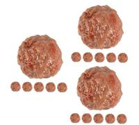 TOYANDONA 18pezzi Beef Meatball Simulation Model Realistic Fake Food for Kitchen Display Photography Props And Preschool Teaching