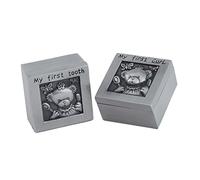 TOYANDONA 1paio Scatola Memoria Per Denti Da Latte e Fetal Custodia Commemorativa Per Crescita Ragazzo Ragazza Design Orsetto Perfetta Per Conservare Ricordi Preziosi