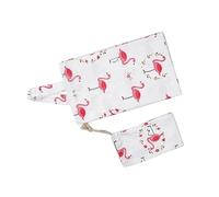 TOYANDONA 1pezzi Copertura Per Allattamento Cotone Con Supporto Per Collo Sciarpa Per Mamme Con Sacchetto Di Stoccaggio Uso Esterno Design Flamingo Leggera e Pratica