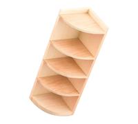 TOYANDONA 1pezzi Mini Corner Cabinet Model Imitation Wooden Bookshelf for Dollhouse Creative Decorative Furniture for Miniature Scenes and Playtime Fun